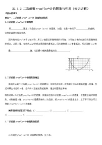 数学九年级上册22.1.1 二次函数学案设计