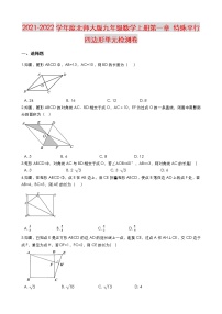 数学九年级上册第一章 特殊平行四边形综合与测试同步训练题