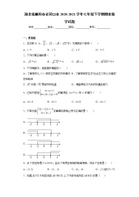 湖北省襄阳市老河口市2020-2021学年七年级下学期期末数学试题（word版 含答案）