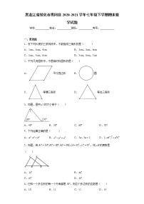 黑龙江省绥化市青冈县2020-2021学年七年级下学期期末数学试题（word版 含答案）