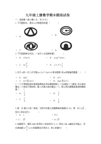 河南省开封市2020-2021学年第一学期九年级上册数学期末模拟卷（人教版）