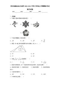 河北省唐山市古冶区2020-2021学年八年级上学期期末考试数学试题（word版 含答案）