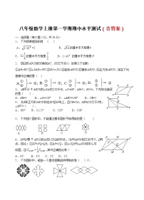 八年级数学（上）期中测试卷 (含答案) (6)