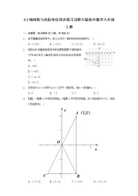 初中3 轴对称与坐标变化课时练习