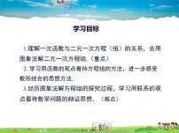 初中数学沪科版八年级上册12.3 一次函数与二元一次方程图文ppt课件