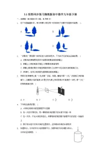 湘教版九年级下册3.1 投影精品课时训练