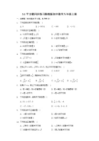 湘教版八年级上册第3章 实数3.1 平方根练习