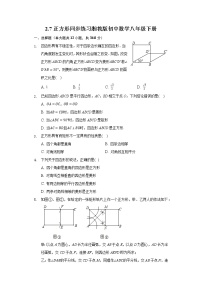 湘教版八年级下册2.7 正方形习题