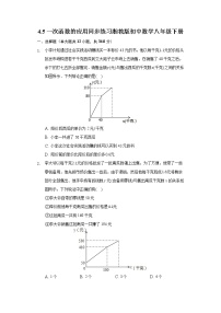 初中数学湘教版八年级下册4.5 一次函数的应用课后作业题