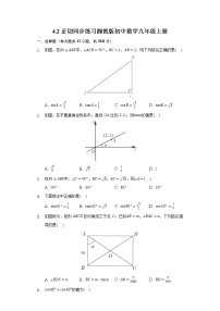 湘教版九年级上册第4章 锐角三角函数4.2 正切精品综合训练题