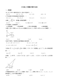 2021年安徽省阜阳市八年级上学期数学期中试卷