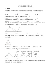 2021年山东省临沂市八年级上学期数学期中试卷