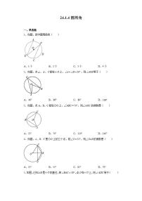 人教版九年级上册24.1.4 圆周角优秀同步测试题