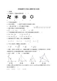 苏科版数学八年级上册期中复习试卷05（含答案）