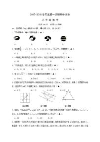 苏科版数学八年级上册期中模拟试卷07（含答案）