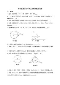 苏科版数学九年级上册期中模拟试卷05（含答案）