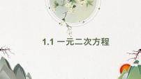 初中数学1.1 一元二次方程课文内容课件ppt