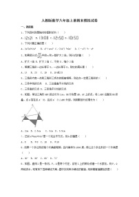 人教版数学八年级上册期末模拟试卷03（含答案）