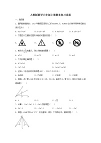 人教版数学八年级上册期末模拟试卷13（含答案）