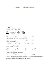 人教版数学八年级上册期末复习试卷08（含答案）