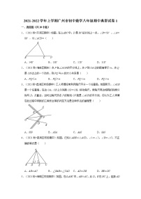 2021-2022学年上学期广州市初中数学八年级期中典型试卷1