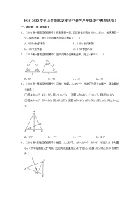 2021-2022学年上学期北京市初中数学八年级期中典型试卷3