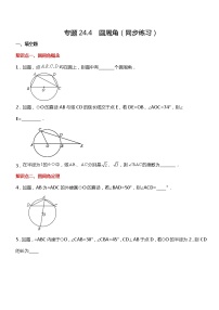 初中数学人教版九年级上册24.1.4 圆周角课后测评