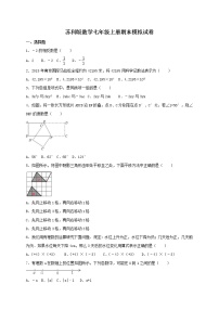 苏科版数学七年级上册期末模拟试卷07（含答案）