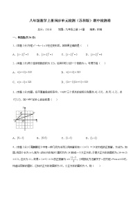 期中检测卷（难）（含解析）九年级数学上册同步单元检测（苏科版）