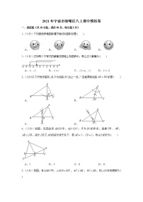 浙江省宁波市海曙区2021-2022学年八年级上学期期中数学模拟卷（word版含答案）