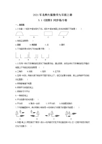 初中数学北师大版九年级上册1 投影精品课时训练