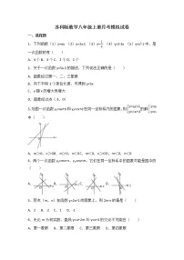 苏科版数学八年级上册月考模拟试卷六（含答案）