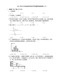 2017年辽宁大连市初中毕业升学考试数学仿真试卷（六）