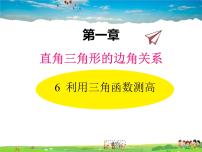 初中数学北师大版九年级下册6 利用三角函数测高教学ppt课件