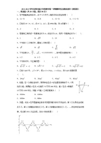 2021-2022学年北师大版八年级数学上册期中综合模拟测评 （word版含答案）