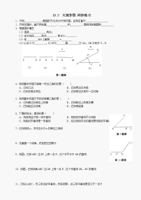 数学八年级下华东师大版19.3尺规作图同步练习