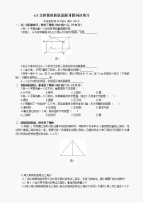 华师大版七年级上册第4章 图形的初步认识4.3 立体图形的表面展开图练习题