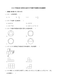 2019年黑龙江省哈尔滨市中考数学真题含答案解析