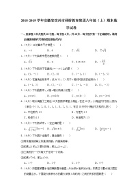 2018-2019学年安徽省宿州市埇桥教育集团八年级（上）期末数学试卷