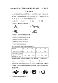 2020-2021学年广西柳州市航鹰中学九年级（上）期末数学复习试卷