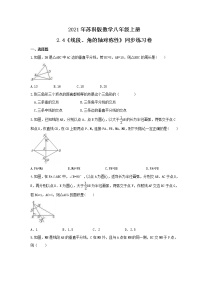 初中数学苏科版八年级上册2.4 线段、角的轴对称性精品当堂达标检测题