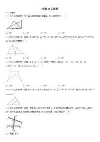 专题13 三角形（解析版）-2021年中考数学真题分项汇编