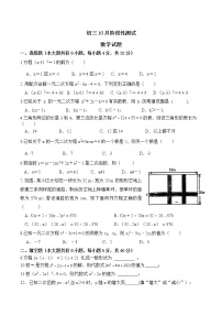 江苏省徐州市王杰中学2021-2022学年九年级10月阶段检测数学【试卷+答案】