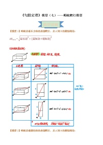 【专项练习】苏教版初二数学上册 《勾股定理》模型（7）——蚂蚁爬行模型（含答案）学案