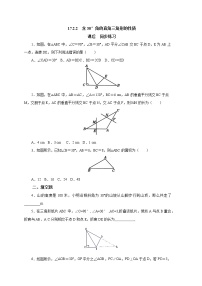 2020-2021学年第十七章 特殊三角形17.2 直角三角形精练
