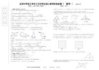 虹桥中学初三（五四制）学年三月份学生核心素养阶段检测数学试卷（无答案）