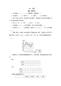冀教版九年级上册23.3 方差综合训练题