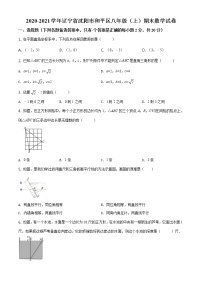 人教版·辽宁省沈阳市和平区2020-2021学年度第一学期期末八年级数学试卷（含答案）