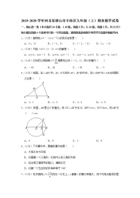 2019-2020学年河北省唐山市丰南区九年级（上）期末数学试卷