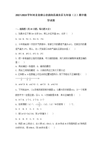 河北省唐山市滦南县城东区2017-2018学年七年级（上）期中数学试卷（解析版）